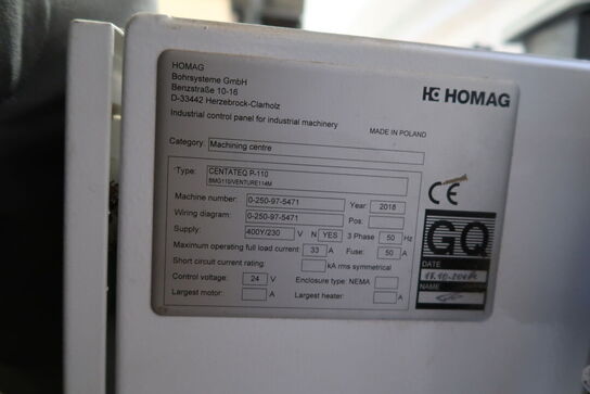 CNC Fræser HOMAG CENTATEQ P-110 BM110/VENTURE114M