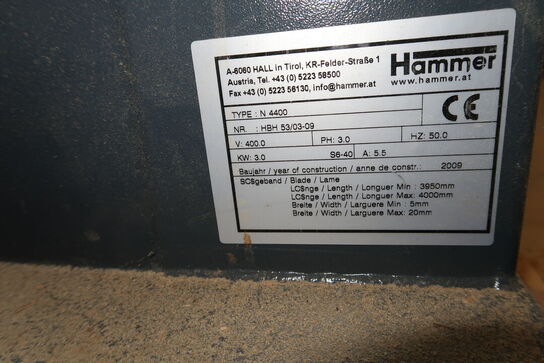 Båndsav HAMMER N4400