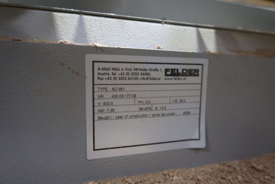 Afretter -og tykkelseshøvl FELDER AD 951