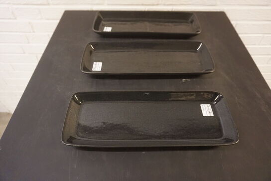 3 stk. Serveringsfade 