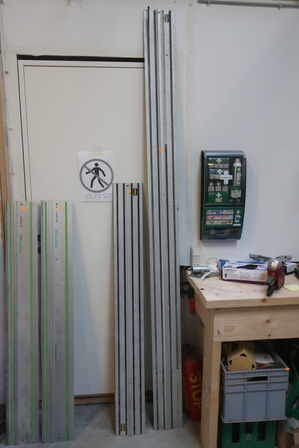 2 stk. føringsskinne DEWALT