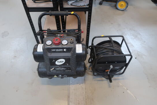 Kompresser TJEP 17/15-2 og slangeopruller