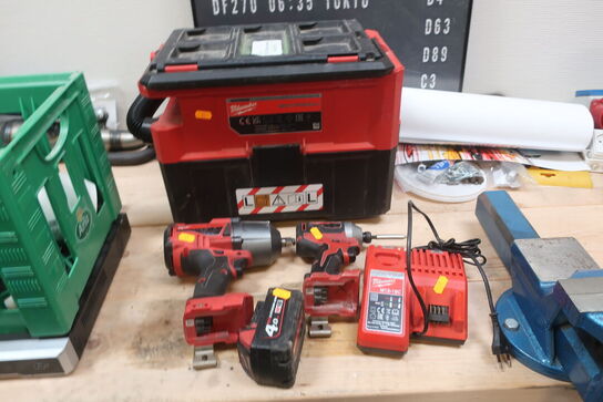 3 stk. akku håndværktøj MILWAUKEE