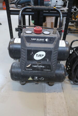 Kompresser TJEP 17/15-2 og slangeopruller