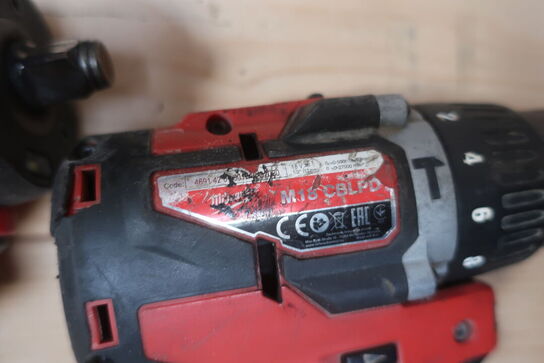 4 stk. akku håndværktøj MILWAUKEE