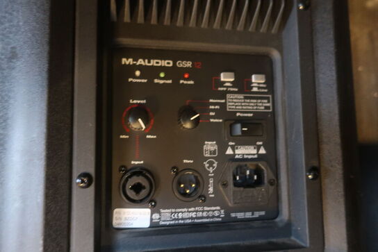 Højtaler, lys, anlæg m.m.