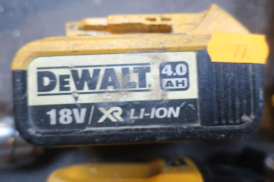 5 stk. akku håndværktøj DEWALT