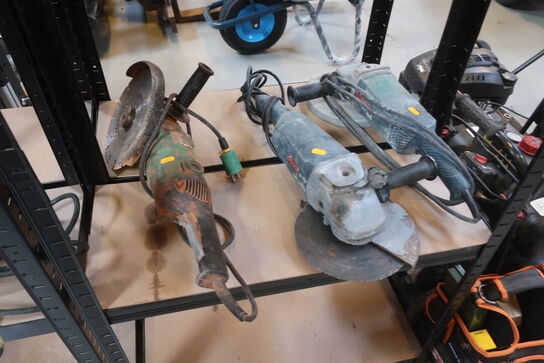 3 stk. vinkelsliber BOSCH og HITACHI