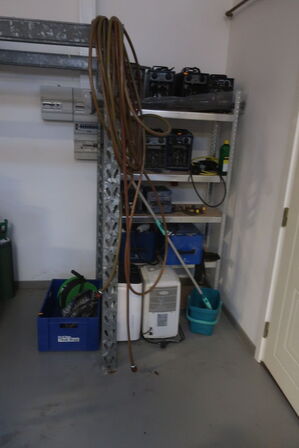 Varmeblæser, kabelrulle m.m.