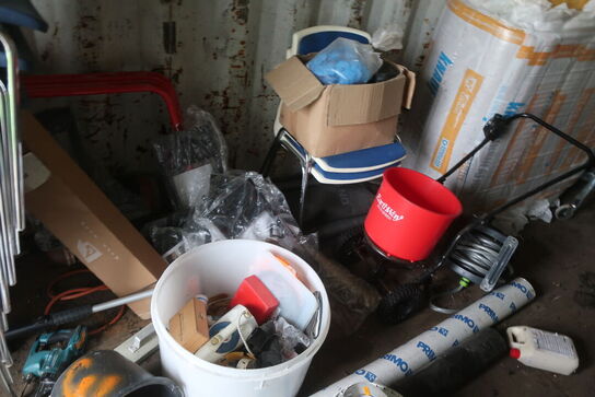 Stole, isolering, gasflaske m.m.