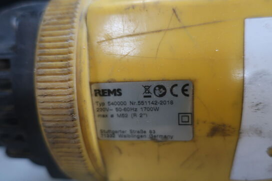 Gevindskæremaskine REMS 540000 AMIGO 2 