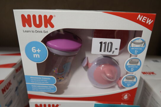 4 pk. NUK Spisesæt Lær-at-drikke 6+ mdr. 