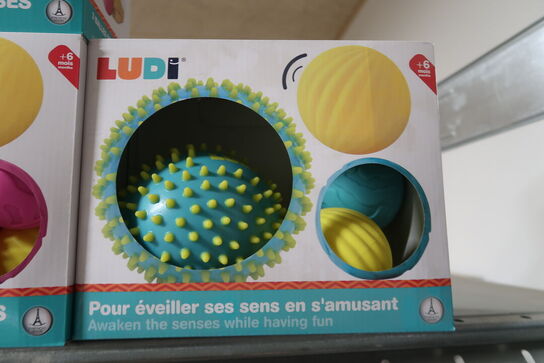 4 pk. Ludi sansebolde - ass. Farver 