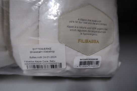Filibabba Baby duvet - Kapok - nature white