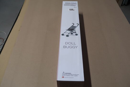 MaMaMeMo dukke paraply klapvogn, grå