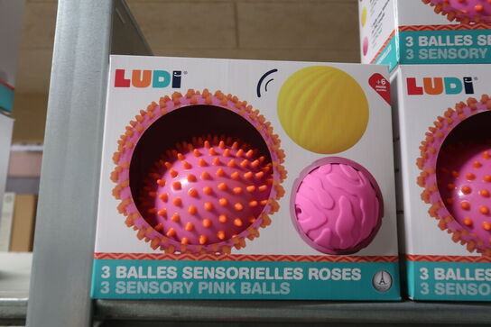 4 pk. Ludi sansebolde - ass. Farver 