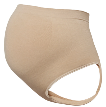 14 pk. Momkind Belly Support Thong 2-pak Sand - Str. S