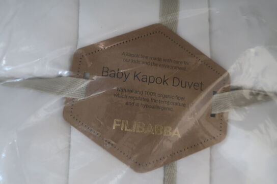 Filibabba Baby duvet - Kapok - nature white