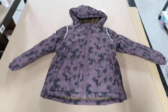 Mikk Line Vinterjakke Recycled Huckleberry Print - Str. 104 