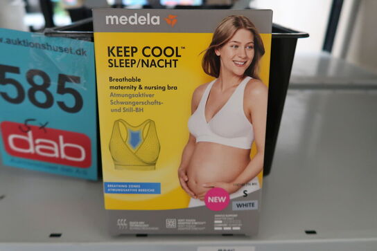 5 stk. Medela Keep cool nat-BH hvid - Str. S
