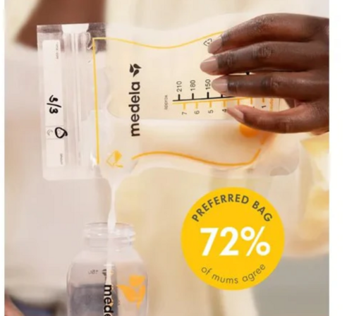 5 pk. Medela Easy Pour brystmælk-opbevaringsposer 50 stk