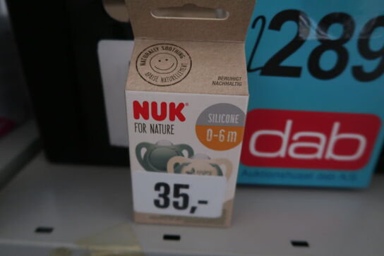 45 pk. Bæredygtige NUK For Nature Sutter