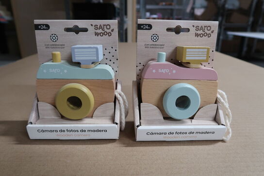 6 stk. Pink Saro Baby Træ Kamera