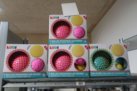 4 pk. Ludi sansebolde - ass. Farver 