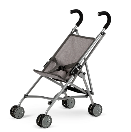 MaMaMeMo dukke paraply klapvogn, grå