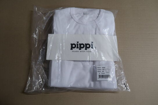 5 pk. Med 4. Stk L/Æ Bodystockings - White 100 - Str. 98