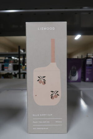 3 stk. Drikkekop m sugerør fra Liewood - Ellis Peach/sea shell