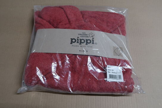 2 stk. Pippi Babyhåndklæde - 83x83 cm - Marsala