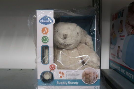 2 stk. Sovedyr m. beroligende lyd fra Cloud B - Bubbly Bunny