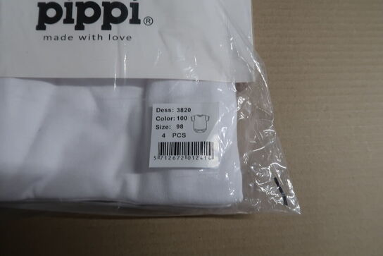 5 pk. Med 4. Stk L/Æ Bodystockings - White 100 - Str. 98