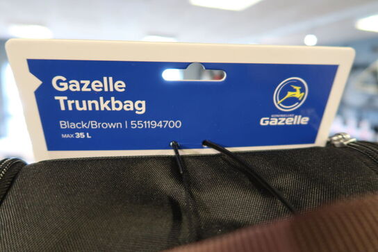 Cykeltaske GAZELLE Trunkbag Black/Brown