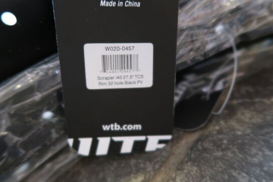 2 stk. fælge WTB Scraper i45 27.5" TCS Rim 32 Hole