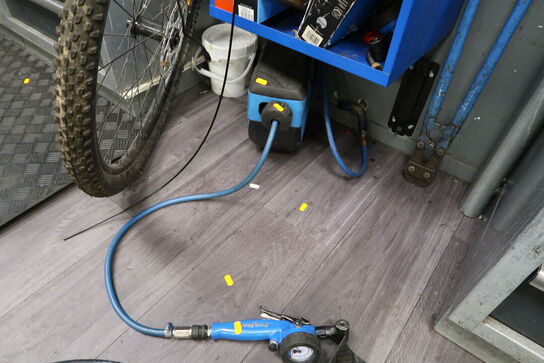 Trykluftkabeltromle samt pumpe PARK TOOL
