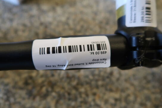 Styr og frempind CANNONDALE 3 Stem