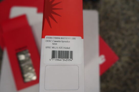 Kassette samt kæde SUNRACE