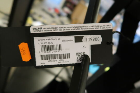 Bib shorts ASSOS Equipe R S9 Str: XL