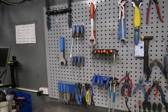 Værktøjstavle med div. Værktøj