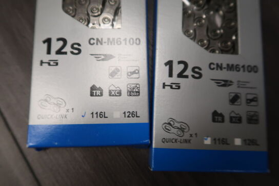 2 stk. kæder SHIMANO CN-M6100 12S