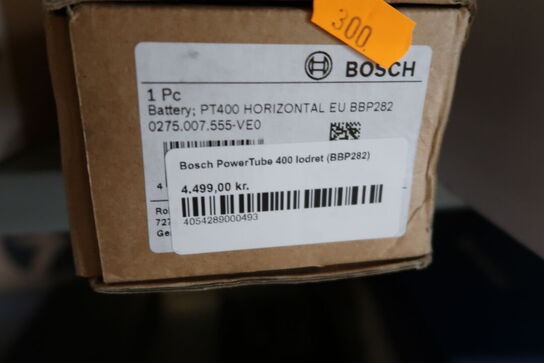 Batteri BOSCH PowerTube 400 Lodret