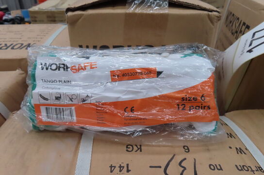 6 kasser handsker WORKSAFE CLEAN 
