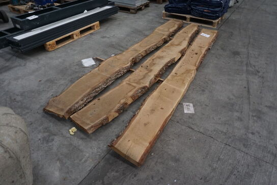 3 stk. Egetræsplanker