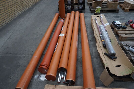 8 stk. pvc rør