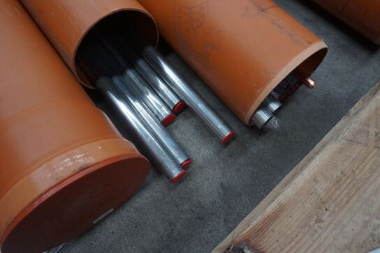 8 stk. pvc rør