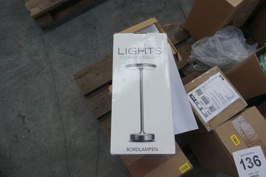 6 stk. LED Copenhagen Lights bordlampe