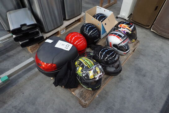 7 stk. Motorcykelhjelme 
