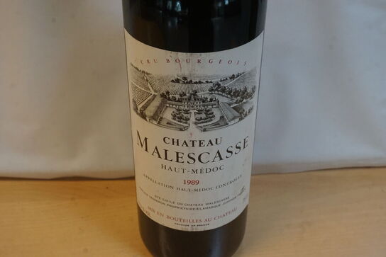 5 fl. CHATEAU MALESCASSE HAUT-MEDOC 1989